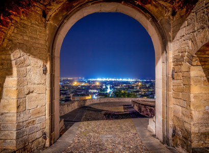 Un particolare di Città Alta nella foto di Davide Ghilardi